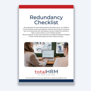 Image of the cover page of Redundancy checklist free download